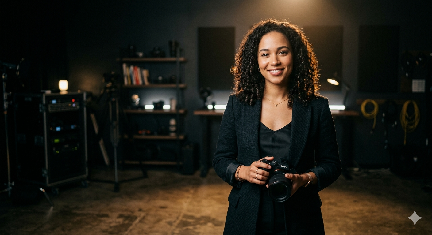 Creator in a studio setting